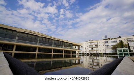 Tel Aviv, Israel - April 3 2019: Charles Bronfman Auditorium in Tel Aviv, Israel. is a main concert hall in Tel Aviv, Israel located in Habima Square.It also home to the Israel Philharmonic Orchestra.