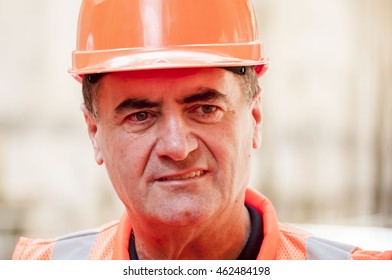 TEL AVIV, ISRAEL. August 2, 2016. Yisrael Katz, Israeli Politician, Currently Transportation Minister At The Light Rail Construction Site In Tel Aviv.