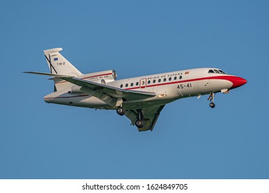 TEL AVIV, ISRAEL - January 22-23, 2018, BEN GURION AIRPORT: World Leaders Aircrafts Come To Ben Gurion Airport On The Fifth World Holocaust Forum In Jerusalem