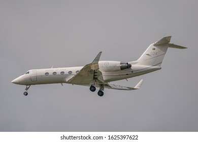 TEL AVIV, ISRAEL - January 22-23, 2018, BEN GURION AIRPORT: World Leaders Aircrafts Come To Ben Gurion Airport On The Fifth World Holocaust Forum In Jerusalem