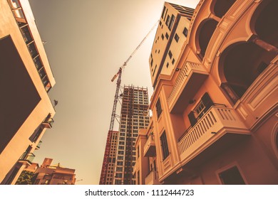 TEL AVIV, ISRAEL- JUNE 8, 2018: High Building In Tel Aviv, Israel