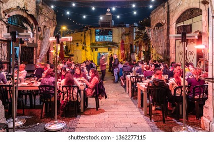 Tel Aviv, Israel - March 28, 2019: Dr Shakshuka, Best Cafes And Restaurants Of The City In Old Jaffa, Tel Aviv, Israel