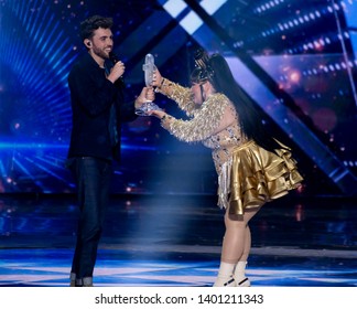 Tel Aviv, Israel – MAY 18, 2019: Duncan Laurence, Representing The Netherlands,on Stage After Winning The Eurovision Song Contest 2019.