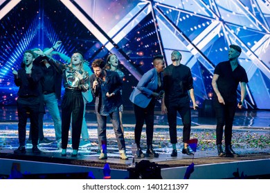 Tel Aviv, Israel – MAY 18, 2019: Duncan Laurence, Representing The Netherlands,on Stage After Winning The Eurovision Song Contest 2019.