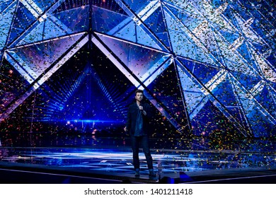 Tel Aviv, Israel – MAY 18, 2019: Duncan Laurence, Representing The Netherlands,on Stage After Winning The Eurovision Song Contest 2019.