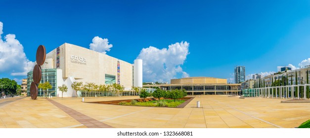TEL AVIV, ISRAEL, SEPTEMBER 10, 2018: Charles Bronfman auditorium in the center of Tel Aviv, Israel