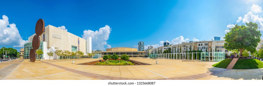 TEL AVIV, ISRAEL, SEPTEMBER 10, 2018: Charles Bronfman auditorium in the center of Tel Aviv, Israel