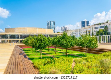 TEL AVIV, ISRAEL, SEPTEMBER 10, 2018: Charles Bronfman auditorium in the center of Tel Aviv, Israel