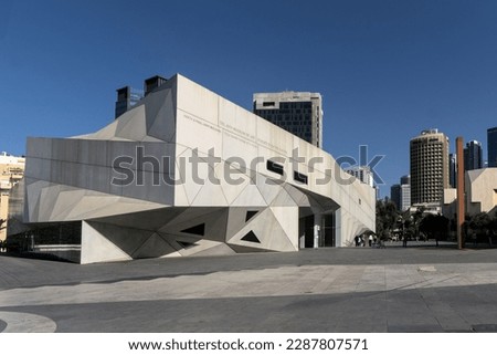 Tel Aviv Museum of Art - Herta and Paul Amir Building Foto stock © 
