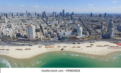 Tel Aviv skyline - Aerial photo