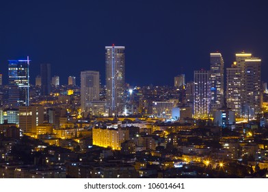 Tel Aviv Skyline at night