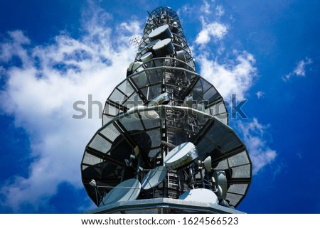 Telecom mobile transmitter in beautiful mountains 