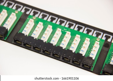 Telecom patch panel for CAT 5E wires