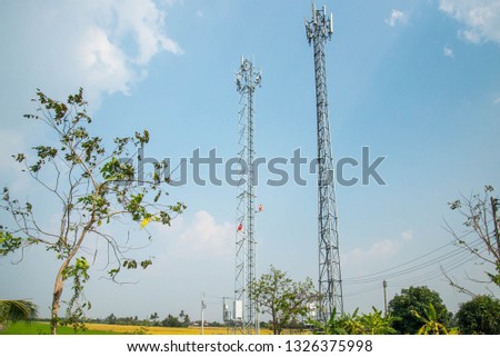 Telecommunicatio tower for mobile phone system