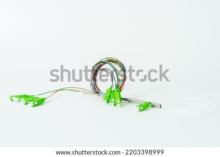 Telecommunication component of passive optical network, fiber optic splitter single mode