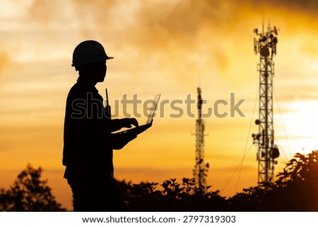A telecommunication engineer monitors network infrastructure to optimize 5G advanced networks and pave the way for next-generation 6G connectivity. This visualizes edge computing deployment, open RAN architecture, cloud-native networks, and cybersecurity protocols essential for modern IoT and hyper-connected smart cities.