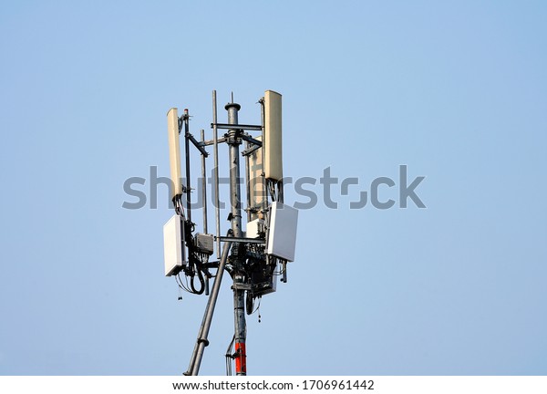 Telecommunication Pole 4g 5g Cellular Macro Stock Photo (Edit Now ...
