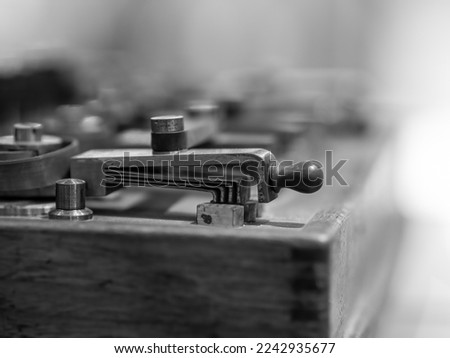 telegraph key of the telegraph machine