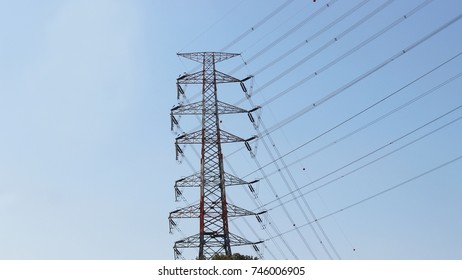 Telegraph Tower And Telegraph Line