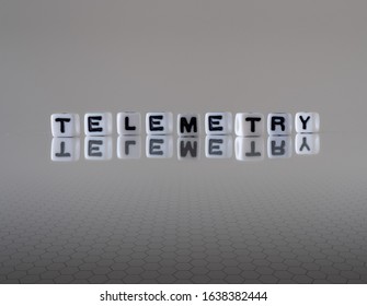 Telemetry Concept Represented By Wooden Letter Tiles