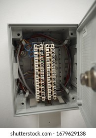 Telephone Analog At Main Distribution Frame (MDF) Cabinet.