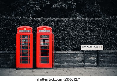 Telephone Box In London Street.