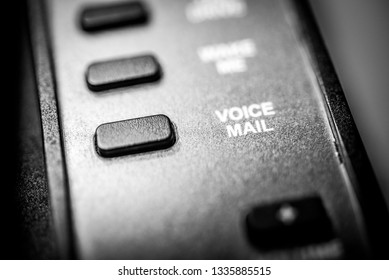 telephone buttons in black and white