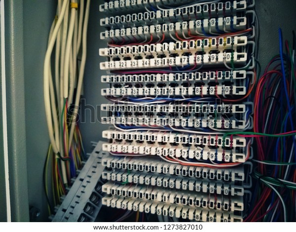 Telephone Disconnection Module 10 Pair Installed Stock Photo (Edit Now