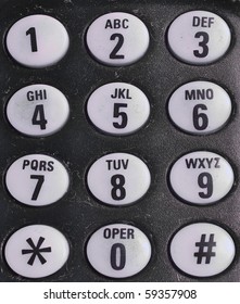 Telephone Keypad Numbers Letters Stock Photo 59357908 | Shutterstock