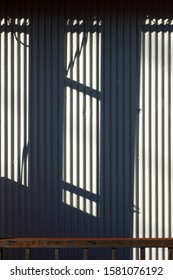  
Telephone Pole Shadow And Outer Wall                              