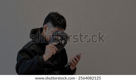 Similar – Image, Stock Photo Off through the center into the green