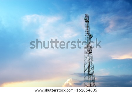 Tele-radio tower. Elemen of design.