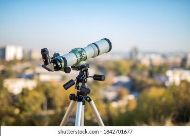 Telescope for observing the universe - astronomy and astrology.