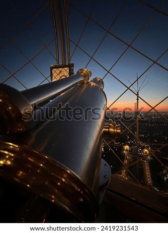 Telescope from top of Eiffel Tower