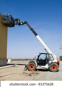 Telescopic Loader On Work