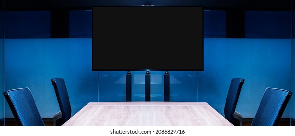 Television Blank Screen Display In Meeting Room