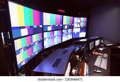 Television News Control Room