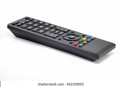 Television Remote Control Isolate On White Background.