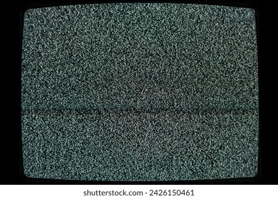 Television screen displaying static noise suggesting a signal disruption or no transmission - Powered by Shutterstock