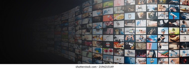 Television streaming video concept. Media TV video on demand technology - Shutterstock ID 2196215149