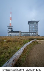 Television Tower And Hotel On Brocken Mountain In Harz