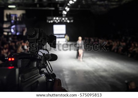 Televison Camera Broadcasting a Show