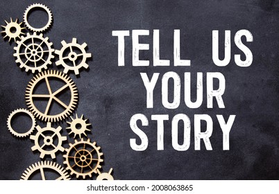 Tell Us Your Story Text On Blackboard.