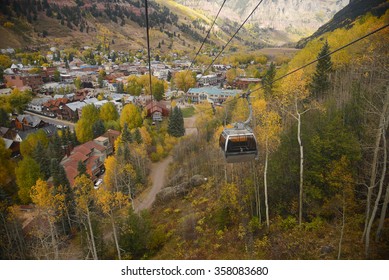 Telluride With Fall Foliage