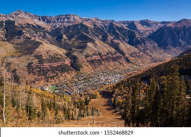 Telluride From Ski Area, Colorado, USA