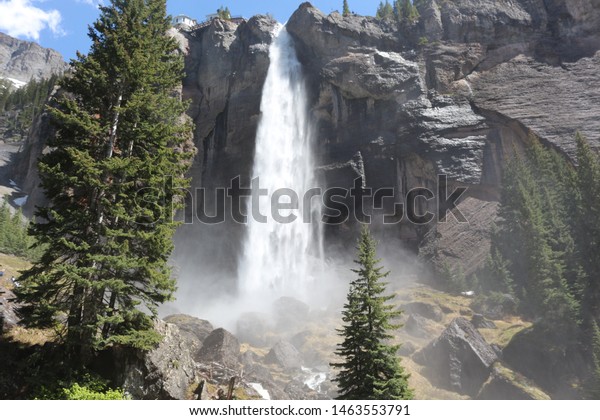 Telluride Waterfall Bridal Veil Power Station Stock Photo Edit Now