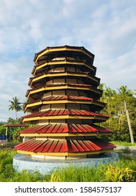 Teluk Intan, Perak - 10 December 2019: View Of Leaning Tower That Called Menara Condong In Malay Language.It Is The Malaysian Equivalent Of The World-famous Leaning Tower Of Pisa In Italy.