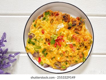 Telur Dadar Indonesia or omelette is a practical and simple food that is always an option on the daily cooking menu