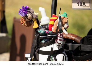 Temecula, California, United States - 07-03-2021: A View A Variety Of Novelty Golf Club Head Covers.