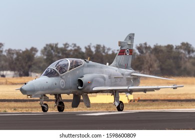 Temora, Australia - November 3, 2013: Royal Australian Air Force (RAAF) BAE Hawk 127 Lead In Fighter Trainer Aircraft A27-28 From No. 76 Squadron Based At RAAF Base Williamtown.